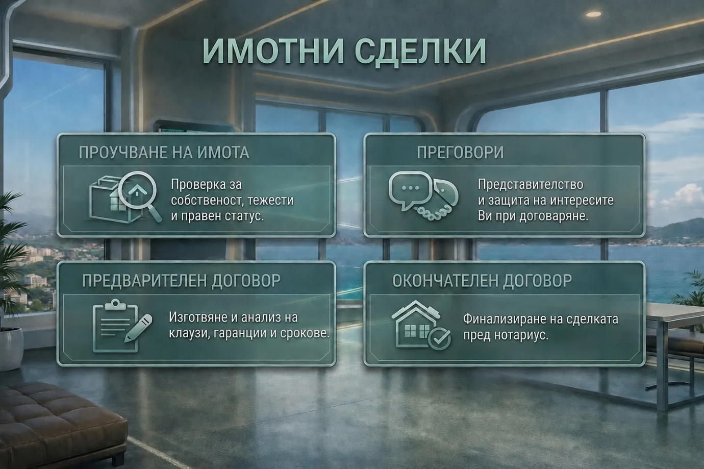 Четирите стъпки при имотна сделка: проучване на имота, преговори, предварителен и окончателен договор